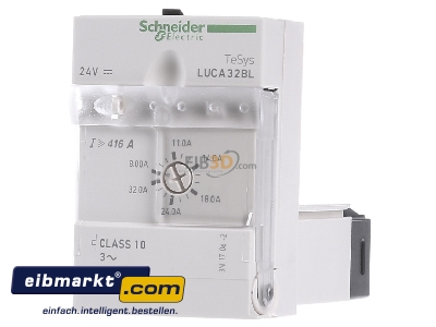 Frontansicht Schneider Electric LUCA32BL Steuereinheit 8-32A 24V DC 