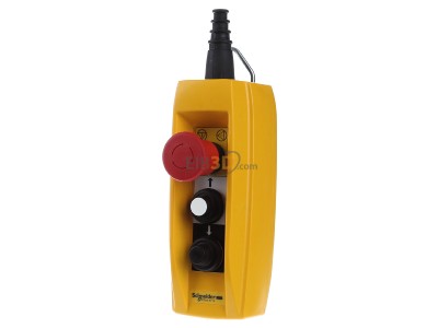 Frontansicht Schneider Electric XACB3191 Hngetaster 2 Bef.St. m.Not-Aus 