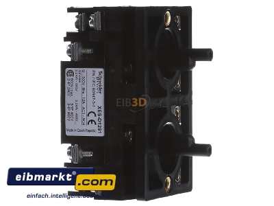 Ansicht links Schneider Electric XESD1291 Hauptstromblock 