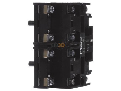 View on the right Schneider Electric XESD1281 Auxiliary contact block 1 NO/0 NC 
