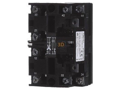 Ansicht hinten Schneider Electric XESD1281 Hilfsschalterblock 