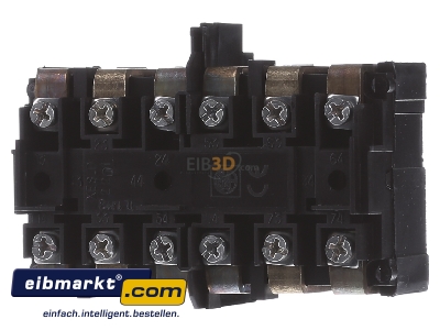 Back view Schneider Electric XESD2201 Auxiliary contact block 3 NO/0 NC
