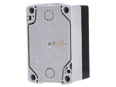 Ansicht hinten Schneider Electric XALD02 Leergehuse 2Stellen RAL 7035/7016 