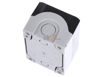 Ansicht oben hinten Schneider Electric XALD02 Leergehuse 2Stellen RAL 7035/7016 