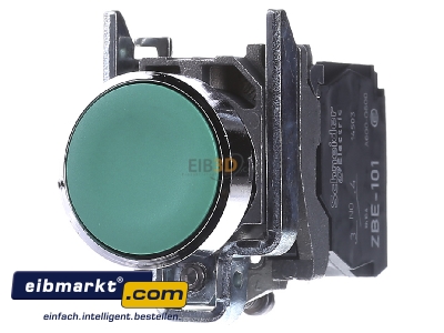Frontansicht Schneider Electric XB4BA31 Drucktaster flach, gn, 1S 