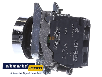Ansicht rechts Schneider Electric XB4BA31 Drucktaster flach, gn, 1S 