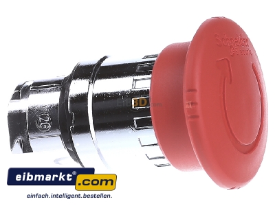 Ansicht links Schneider Electric ZB4BS844 Not-Aus-Taster rt, D=40 berl.Dreh. 