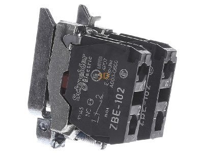 View on the right Schneider Electric ZB4BZ104 Auxiliary contact block 0 NO/2 NC 
