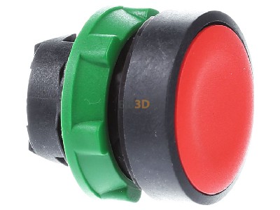 View on the left Schneider Electric ZB5AA4 Push button actuator red IP66 
