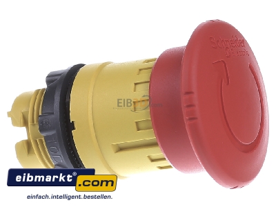 Ansicht links Schneider Electric ZB5AS844 Not-Austaster rt, D=40, berlist. 