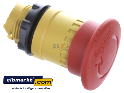 Ansicht oben links Schneider Electric ZB5AS844 Not-Austaster rt, D=40, berlist. 