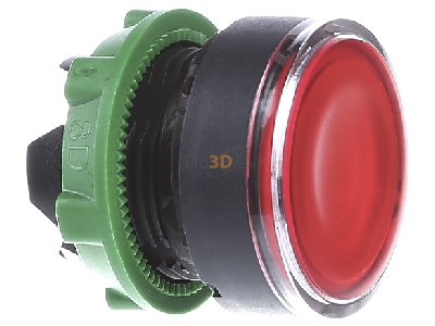 View on the left Schneider Electric ZB5AW343 Push button actuator red IP66 
