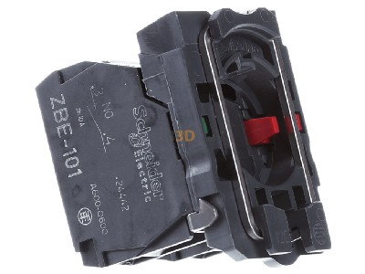 Ansicht links Schneider Electric ZB5AZ105 Hilfsschalterblock 1S 1, schraubanschl 