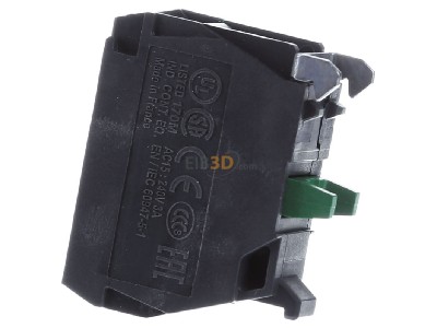 View on the right Schneider Electric ZBE101 Auxiliary contact block 1 NO/0 NC 
