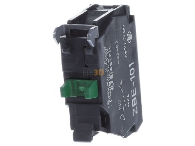 Back view Schneider Electric ZBE101 Auxiliary contact block 1 NO/0 NC 
