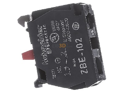 View on the left Schneider Electric ZBE102 Auxiliary contact block 0 NO/1 NC 
