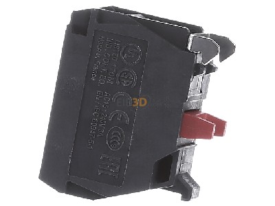 View on the right Schneider Electric ZBE102 Auxiliary contact block 0 NO/1 NC 
