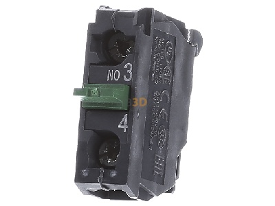 Front view Schneider Electric ZENL1111 Auxiliary contact block 1 NO/0 NC 
