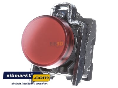 Front view Schneider Electric XB4BVB4 Indicator light red 24VAC/DC
