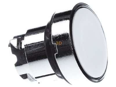 Ansicht links Schneider Electric ZB4BA1 Drucktaster flach, ws 