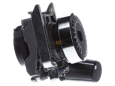 Ansicht links Schneider Electric ZB4BD912 Frontelement f.Poti 6mm Achse 