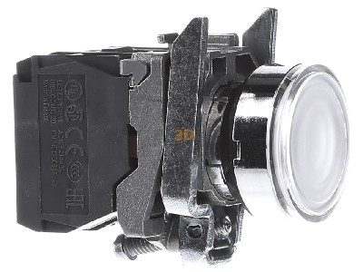 Ansicht links Schneider Electric XB4BW31B5 Leuchtdrucktaster 1S1 ws LED-M. 24V 