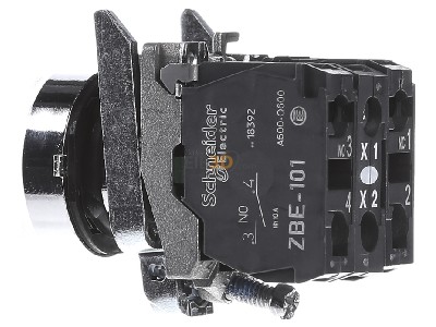 Ansicht rechts Schneider Electric XB4BW31B5 Leuchtdrucktaster 1S1 ws LED-M. 24V 