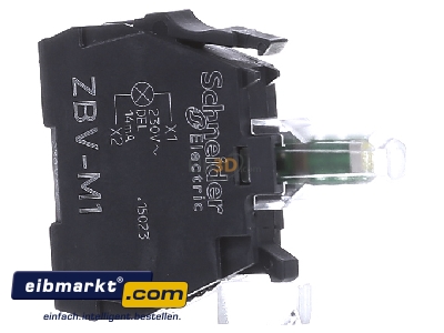 Ansicht links Schneider Electric ZBVM1 LED-Modul 230V ws 