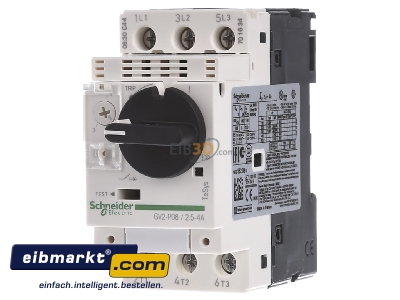 Front view Schneider Electric GV2P08 Motor protective circuit-breaker 3,5A
