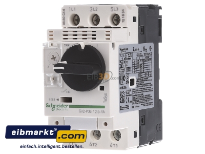 Frontansicht Schneider Electric GV2P08 Motorschutzschalter 2,50-4,00A 