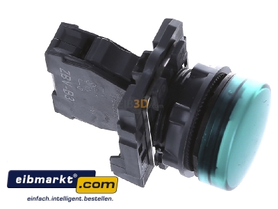 Ansicht oben links Schneider Electric XB5AVB3 Leuchtmelder gn, LED-Modul 24V 