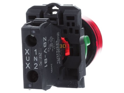 Ansicht hinten Schneider Electric XB5AVB4 Leuchtmelder rt, f.LED-Modul 24V 
