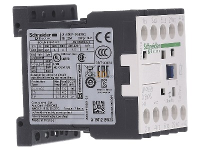 View on the left Schneider Electric LP4K0901BW3 Magnet contactor 9A 24VDC 
