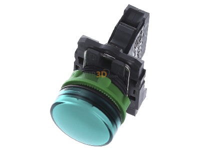 View up front Schneider Electric XB5AVM3 Indicator light green 230...240VAC 
