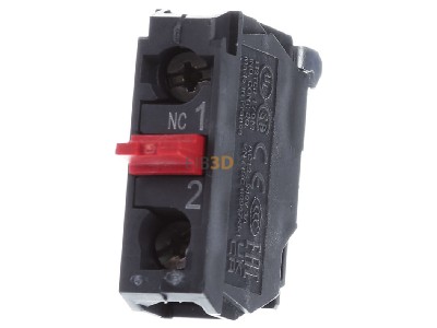 Front view Schneider Electric ZENL1121 Auxiliary contact block 0 NO/1 NC 
