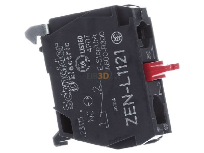 View on the left Schneider Electric ZENL1121 Auxiliary contact block 0 NO/1 NC 
