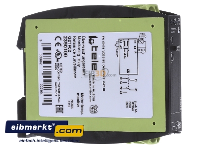 Ansicht links Tele Haase G2TF02 berwachungsrelais B=22,5mm, 2W 
