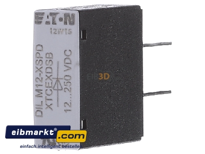 Front view Eaton (Moeller) DILM12-XSPD Surge protector 12...250VDC - 

