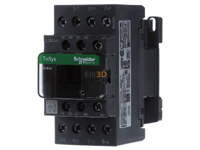 Front view Schneider Electric LC1DT40E7 Magnet contactor 25A 48VAC
