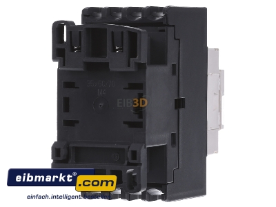 Back view Schneider Electric LC1DT40E7 Magnet contactor 25A 48VAC
