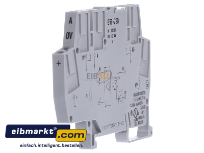 Ansicht rechts WAGO Kontakttechnik 859-720 Optokoppler-Klemme 24/24VDC 3A 