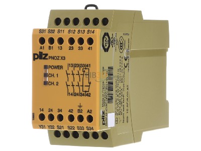 Front view Pilz PNOZ X3 #774311 Safety relay 42V AC/DC EN954-1 Cat 4 PNOZ X3 774311
