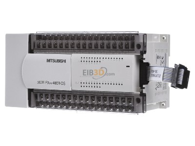 Front view Mitsubishi FX2N-48ER-DS PLC digital I/O-module 24In/24Out 

