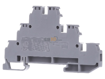 Ansicht hinten ABB D 2,5/6 DA Dreistockklemme grau 
