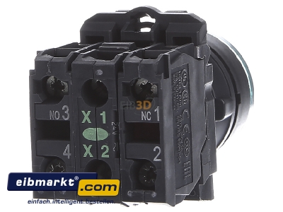 Ansicht hinten Schneider Electric XB5AW33B5 Leuchtdrucktaster gn LED MODUL 24V/1S,1 