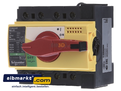 Front view Schneider Electric 28921 Safety switch 4-p
