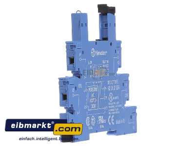 View on the left Finder 93.01.0.024 Relay socket 5-pin
