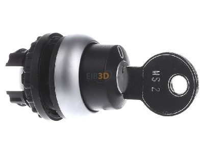 View on the left Eaton M22-WRS-MS2 Key actuator black IP66 
