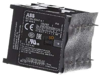 View on the right ABB B6-30-10-P-80 Magnet contactor 220...240VAC 
