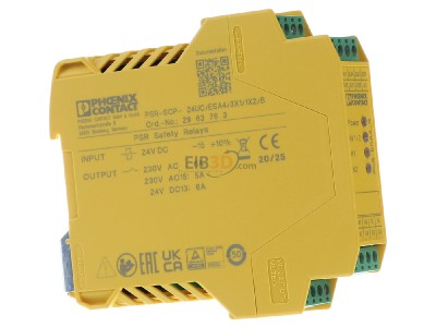 Ansicht links Phoenix PSR-SCP-24UC/ESA4/3X Sicherheitsrelais f.Not-Aus-/Schutz�b. 